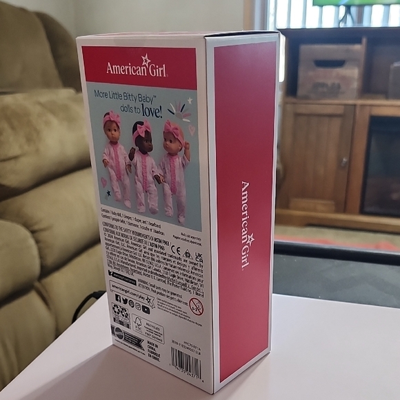 Little Bitty Baby 7.75-inch Doll with blonde hair pink headband bow NEW - Picture 2 of 4